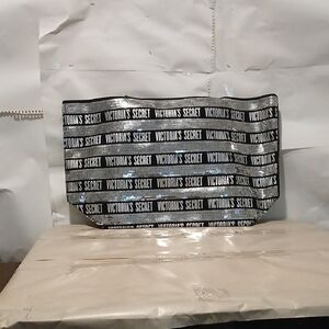 Victoria's Secret Black and White Logo Weekend Tote Bag ( New!!!! )